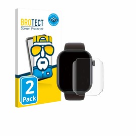 BROTECT Pack of 2 Full Cover Screen Protectors for Smartwatch IDW13 1.8 Inch Full Screen Protector Film [3D Curved, Anti-Fingerprint, Crystal Clear]