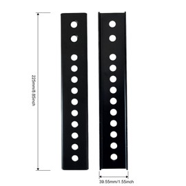 Vertical VESA Extender Plate Bracket Kit, Compatible with YN-OLEDTV and Most Low VESA Pattern TVs, Fits TV Mounts and Ceiling Mounts, 2 Extension Brackets, Black