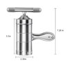 Manual Pasta Press, Stainless Steel Pasta Machine, 5-in-1 Pasta Maker,
