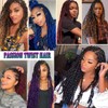 Bestlove Blue Pretwisted Passion Twist Crochet Hair 14 Inch 8