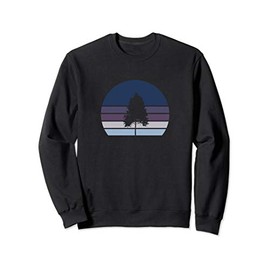 Minimalist Sunset Aspen Tree Design Sweatshirt