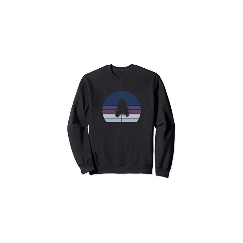Minimalist Sunset Aspen Tree Design Sweatshirt