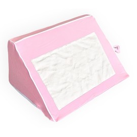 bebon BurpHelp Nursing Pillow for Baby Burp, Reflux, Colic and Gas Relief – Helpful Essential for Tummy Time, Neck and Shoulder Development (Blush Cloud)