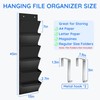 ZKOO Over the Door File Organizer, Hanging Mount File Folders