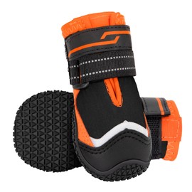 Eyein Dog Boots Paw Protector - Waterproof Dog Shoes for Rainy Winter Snowy Day, Non-Slip Shoes with Reflective Strip for Injured Paws, Pet Walking Boots for Small Medium Large Breeds（2pcs