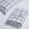 Superior Plaid Flannel Cotton Duvet Set, Fuzzy Warm Duvet Cover,