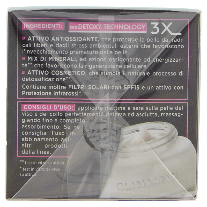 CLINIANS | Anti-Falten-Reinigungsbehandlung, Detox, Dermatologisch Getestet, Made in Italy, 50
