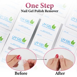 EODCI Nail Polish Remover Pads - 200PCS Fast Remove Nail Polish Remover Wipes with Nutrition Oil Individually Wrapped Nail Gel Polish Remover Wet Wipes for Removing Nail Polish