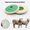Dochache Pack of 10 Angle Grinder Wool Buffing Disc 100
