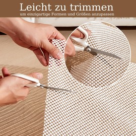 2pcs Non-Slip Mat (60 x 90CM),PVC Rug Gripper Anti Slip Matting, Multipurpose Rug Pads,Carpet Gripper Underlay For Home and Office