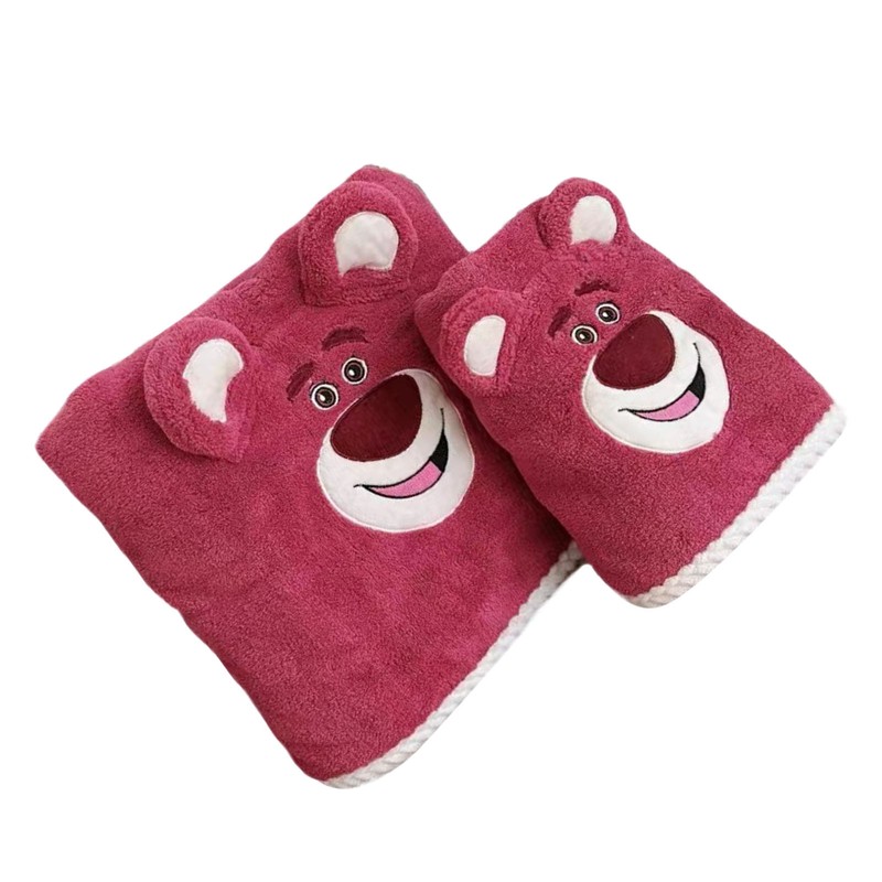 Bath Towel Washcloth 2 Piece Set Cartoon Children Kids Soft