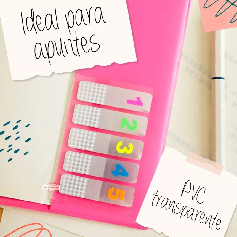J.H. Company Set 3 Pcs Notas Adhesivas Tipo Post It