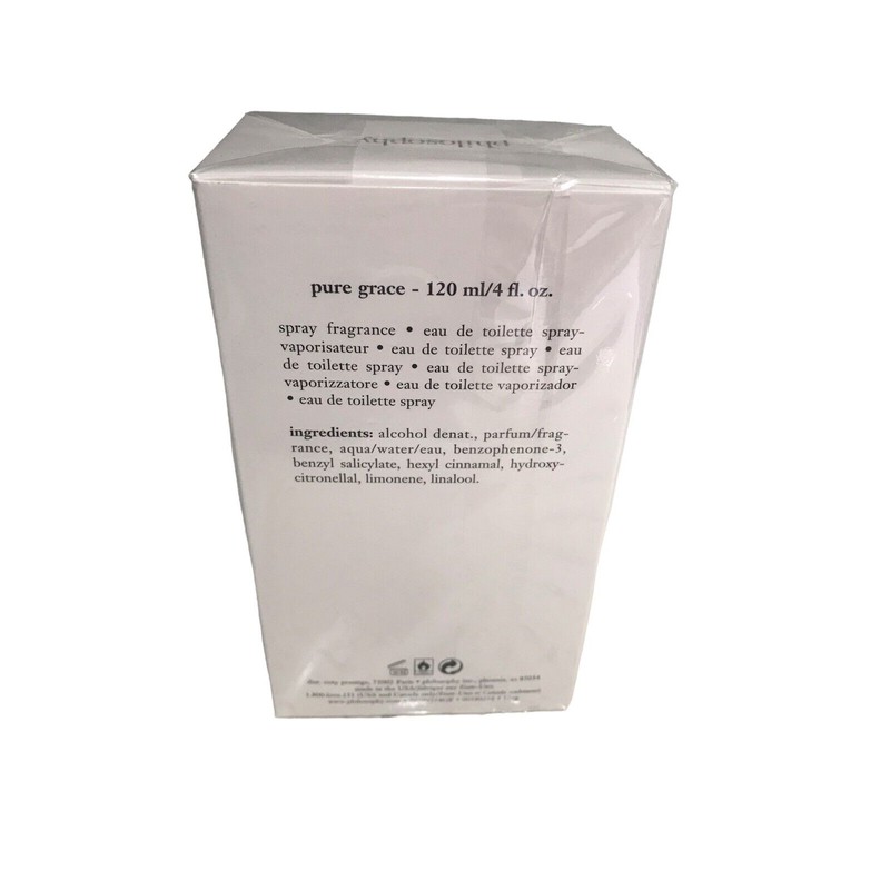Philosophy Pure Grace 4oz Women's Eau de Cologne