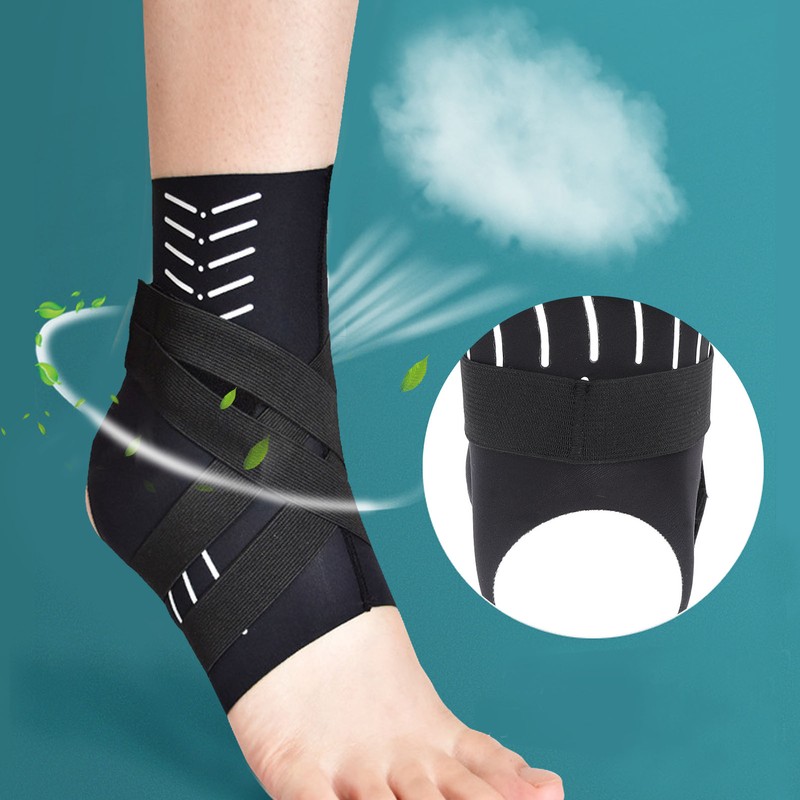 Ankle Support Brace Breathable Relieve Discomfort Foot Compression Sleeve Wraps