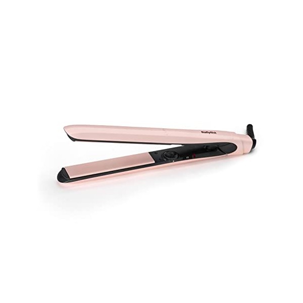 BaByliss Rose Blush 235C Hair Straighteners, Extra-long ceramic plates, variable