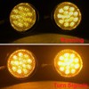 2pcs Chrome 15 LED Motorcycle Stop Brake Running Turn Signal