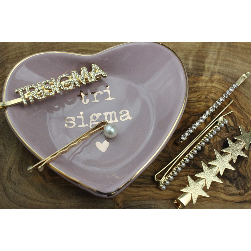 Sigma Sigma Sigma - Sorority Hair Clips - 6/pack