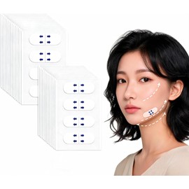 200Pzs Cinta Facial Antiarrugas, Face Lift Tape Invisible para Rostro Parches Antiarrugas Dormir, Cinta de Lifting Facial, Reducir Arrugas, Doble Barbilla y Piel Flácida, Apariencia de Piel Tensa