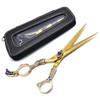 Laja Imports Hairdressing Scissors Barber Hair Shears Gold Razor Sharp