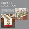 Elrene Home Fashions Holly Traditions Fabric Napkins Set of 4,