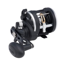 PENN Rival Level Wind Conventional Inshore/Nearshore Fishing Reel, HT-100 Star Drag, Max of 15lb | 6.8kg, Forged and Machined Aluminum Spool,Black/Silver