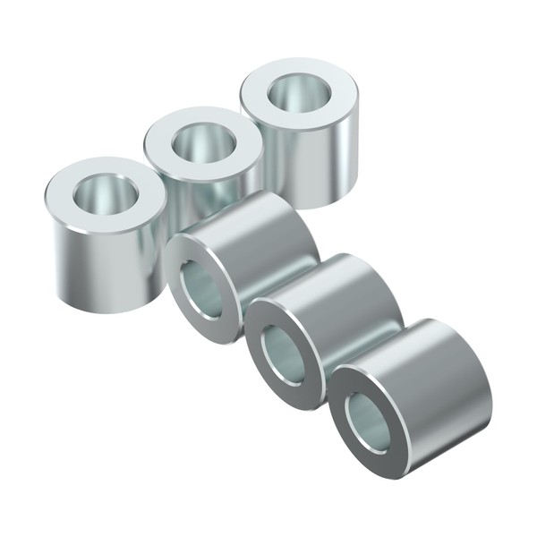 Aluminum Spacer - OD-1"-ID-1/2" ID - Unthreaded Round Standoff Bushing,