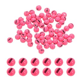 PATIKIL Fly Tying Tungsten Beads, 70 Pcs 3mm / 0.12 Inch Tungsten Slotted Beads Tungsten Round Ball Beads for Fly Tying Jig Hooks, Pink