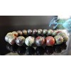 RAYON Dragon Blood Jasper Bead Bracelet Men Stretch 10mm 7"