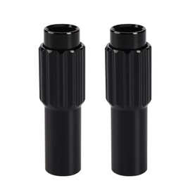 EMSea 2pcs Bicycle Cable Adjusters Bike Derailleur Shifter Connector Bike Brake Cable Gear Shift Connector Line Regulator Adjuster Housing Cap Black