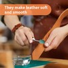 Leather Edge Burnishing Bits for Rotary Tools - Set of