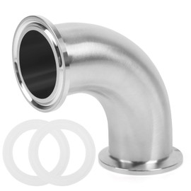 JMCOLMT Elbow 1.5" Tri Clamp Elbow 90 Degree Pipe Fitting 38mm Pipe OD Sanitary Fitting Stainless Steel 304