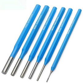 Pin Punch Set SENRISE 6PCS 1.5-8mm Roll Pin Set Drift Parallel Punch Set Tools for Automotive, Gunsmithing, Watch Repair, Jewelry and Craft