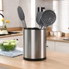 RedCall Stainless Steel Cooking Utensil Holder,360° Rotating Kitchen Utensil Holder,Extra