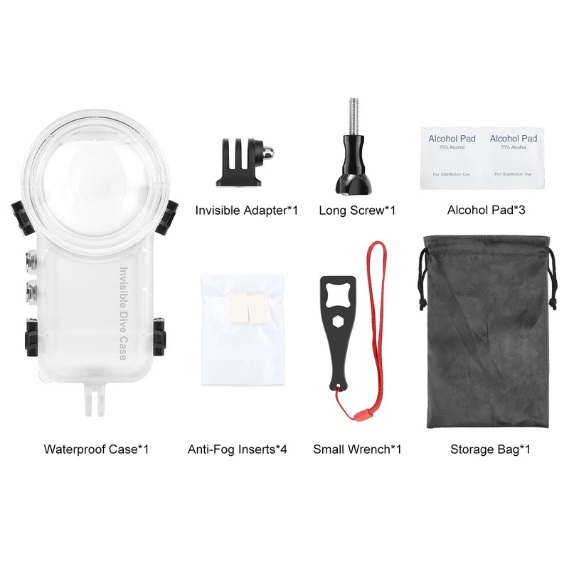 MotuTech Waterproof Case for Insta360 X4 Action Camera 50 m