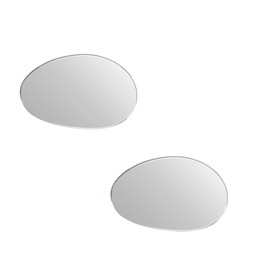 2 PCS Blind Spot Car Mirror, HD Glass Adjustable Car Side Mirror, Frameless Wide-angle Blind Spot Mirror, Universal Convex Rear View Mirror for Cars, SUVs, Trucks and RVs (Ellipse)