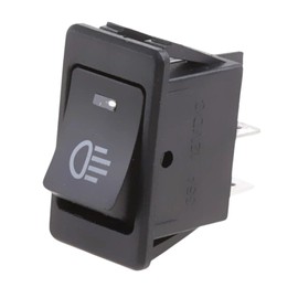 4 Pin 12V 35A Universal Car Fog Light Rocker Switch Dash Dashboard Blue LED