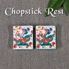 Stylish Kyutani Ware Chopsticks Rest Set, Dragon, Ceramic, Cutlery Rest,