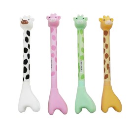 Liiqin Pen,Giraffen Black Gelstifte,4er-Pack Journaling Supplies,Fineliner,Gelstifte,Gelschreiber,0,38mm Smooth Writing Pens,Cute Stationary