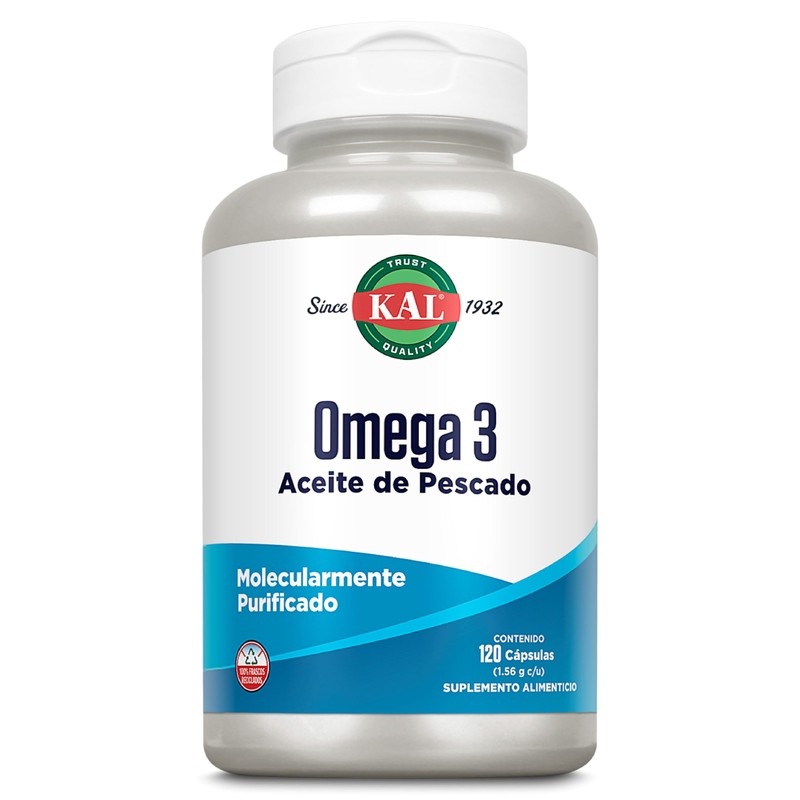 KAL Omega 3 (120 Cápsulas de gel) de aceite de