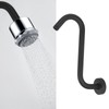 NPT1/2 Shower Arm Concealed Wall Mounted S Shaped Shower Head