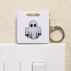 Azeeda 'Cute Ghost' Keyring Tape Measure/Spirit Level Tool (KM00038464)