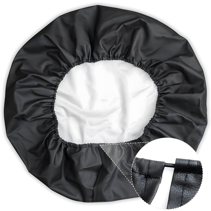 Wave Spare Tire Cover, Wave Wheel Cover PVC Leather Waterproof