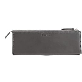 Boosters Pen Case, Genuine Leather, Students, Working Persons, Boosters, Genuine Leather, Large Capacity, Stylish, Triangle Standing, Popular, gray