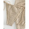 GORGLITTER - Traje de baño de 3 piezas para mujer
