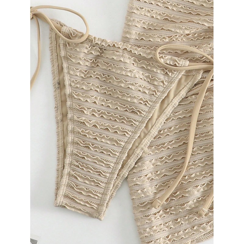 GORGLITTER - Traje de baño de 3 piezas para mujer