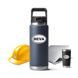 DEVA De Soto National Memorial Sticker for Water Bottle Phone Tumbler Hard hat - Four Pack