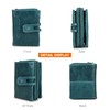 Contacts Women's Genuine LeatherBifold/Trifold Coin, Card Holder, with Zip Pocket,