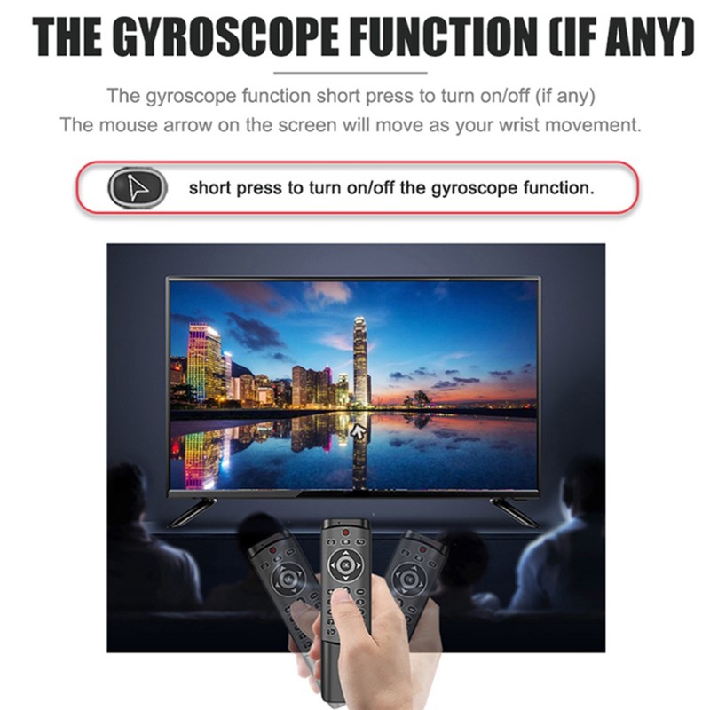 Voice Remote Control 2.4G Wireless Gyroscope Plug and Play Accurate