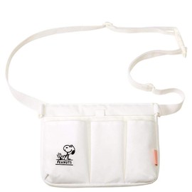 2-Way Multi-Pouch Snoopy Medical Nursing Nurse Goods Waist Pouch Organizer White Smile 1033315A