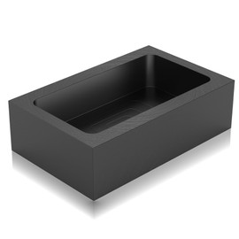 MMasters 2.5kg Premium Graphite Ingot Mold for Metal Casting - High-Purity Material for Gold, Silver, Aluminum, Copper, and Brass - Heat Resistant up to 1800℃/3272℉